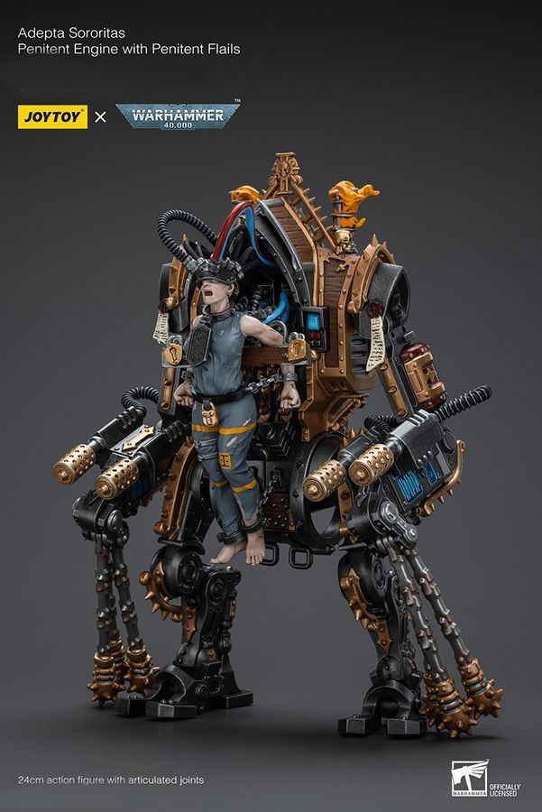 Фигурка из игры Warhammer 40k, Машина покаяния Адепта Сороритас с цепями покаяния, JOYTOY, подвижная, 24 см (WHR 0226)