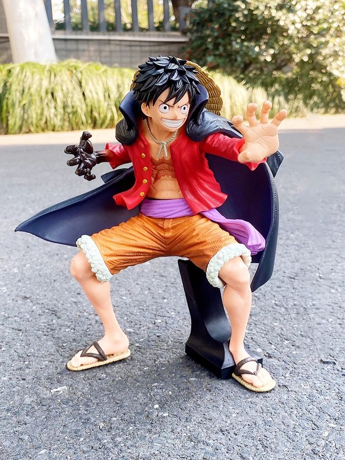 Аніме Фігурка Ван Піс One Piece Luffy Мугівара Луффі з чорним плащем, 20 см (OP 0039)