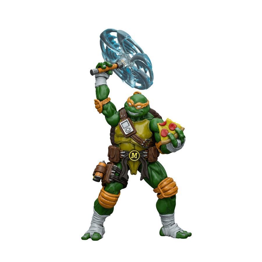 Фигурка Черепашки-Ниндзя TMNT JOYTOY Микеланджело, подвижная, 10,6 см (TMNT 0004)