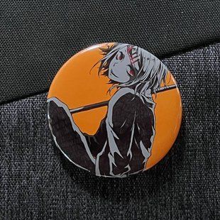 Значок аниме Токийский Гуль Tokyo Ghoul, диаметр 58 мм (ZNTG 0001)