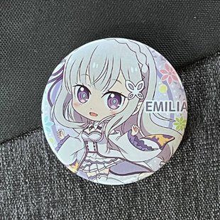 Значок аниме Жизнь с нуля Re:Zero, диаметр 58 мм (ZNRZR 0010)