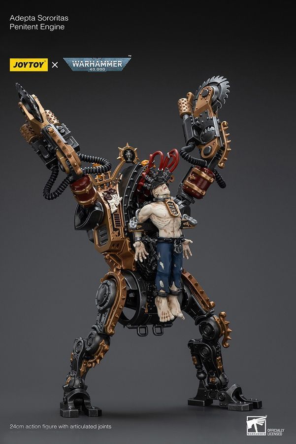 Фигурка из игры Warhammer 40k, Кающаяся машина Адепта Сороритас, JOYTOY, подвижная, 24 см (WHR 0227)