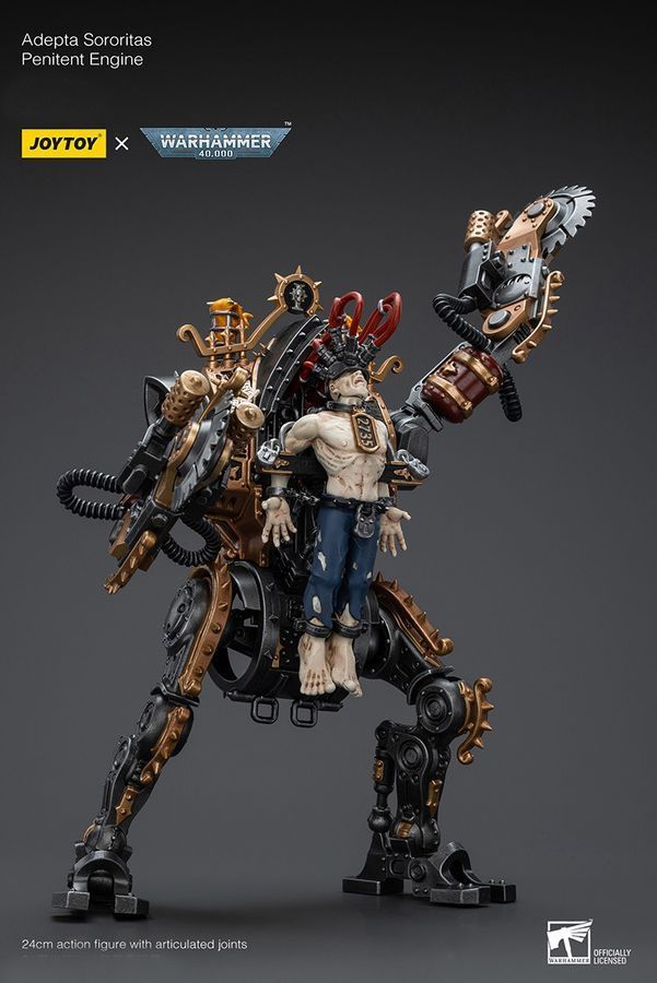 Фигурка из игры Warhammer 40k, Кающаяся машина Адепта Сороритас, JOYTOY, подвижная, 24 см (WHR 0227)