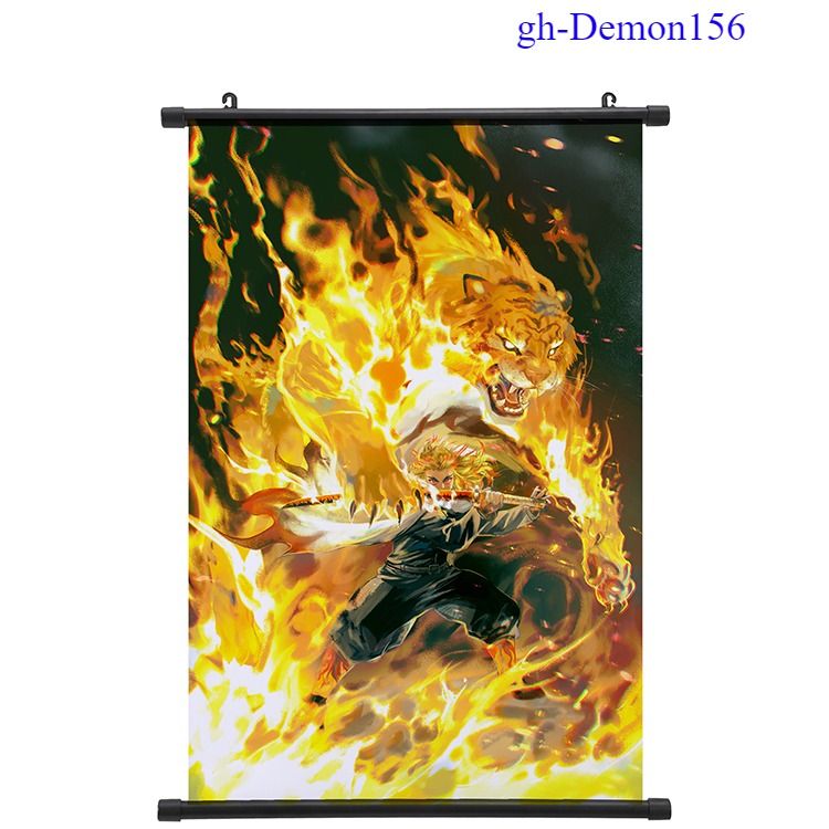 Гобелен аніме Demon Slayer, Клинок розсікаючий демонів Ренгоку Кёдзюро, 60х90 см (GABBDD 0015)