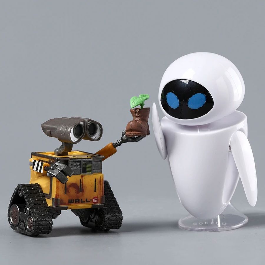 Фігурка з мультфільму WALL-E Валлі та Єва, рухома, 10 см (WAL 0001)