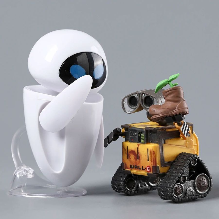 Фігурка з мультфільму WALL-E Валлі та Єва, рухома, 10 см (WAL 0001)