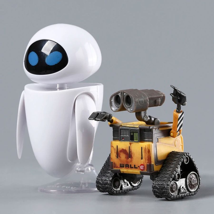 Фігурка з мультфільму WALL-E Валлі та Єва, рухома, 10 см (WAL 0001)