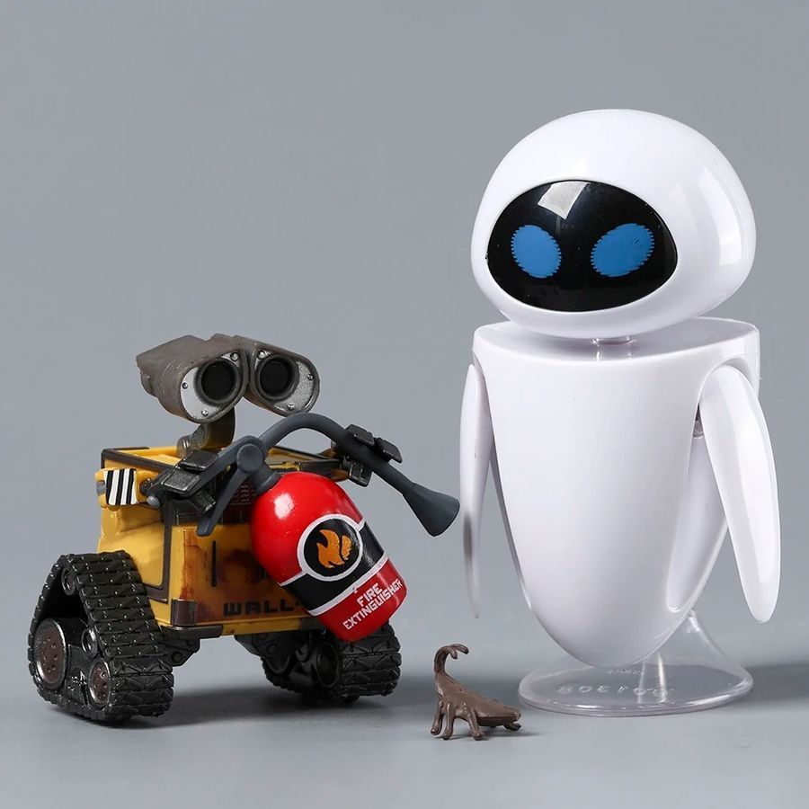 Фігурка з мультфільму WALL-E Валлі та Єва, рухома, 10 см (WAL 0001)