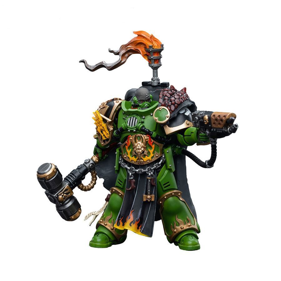 Фигурка из игры Warhammer 40k, Капитан Саламандр Адракс Агатон, JOYTOY, подвижная, 12,4 см (WHR 0033)