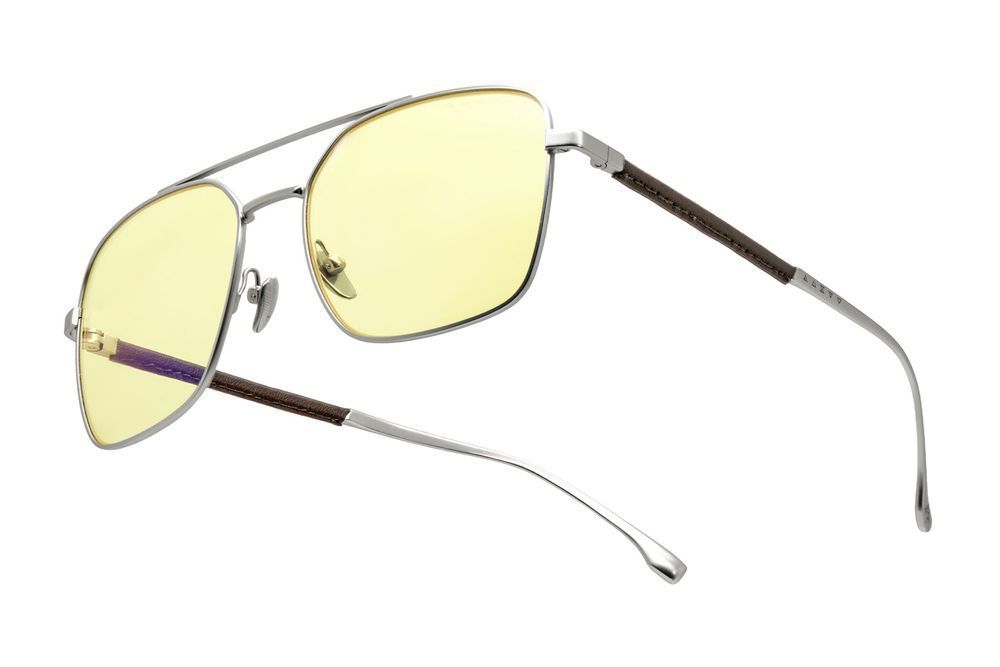 Комп'ютерні окуляри для геймерів Gunnar The Witcher White Wolf Steel/Umber, колекція Відьмак Білий Вовк, Amber (WIT-WLF01)