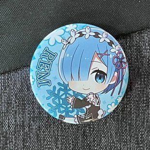 Значок аниме Жизнь с нуля Re:Zero, диаметр 58 мм (ZNRZR 0011)