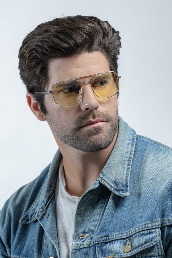 Комп'ютерні окуляри для геймерів Gunnar The Witcher White Wolf Steel/Umber, колекція Відьмак Білий Вовк, Amber (WIT-WLF01)