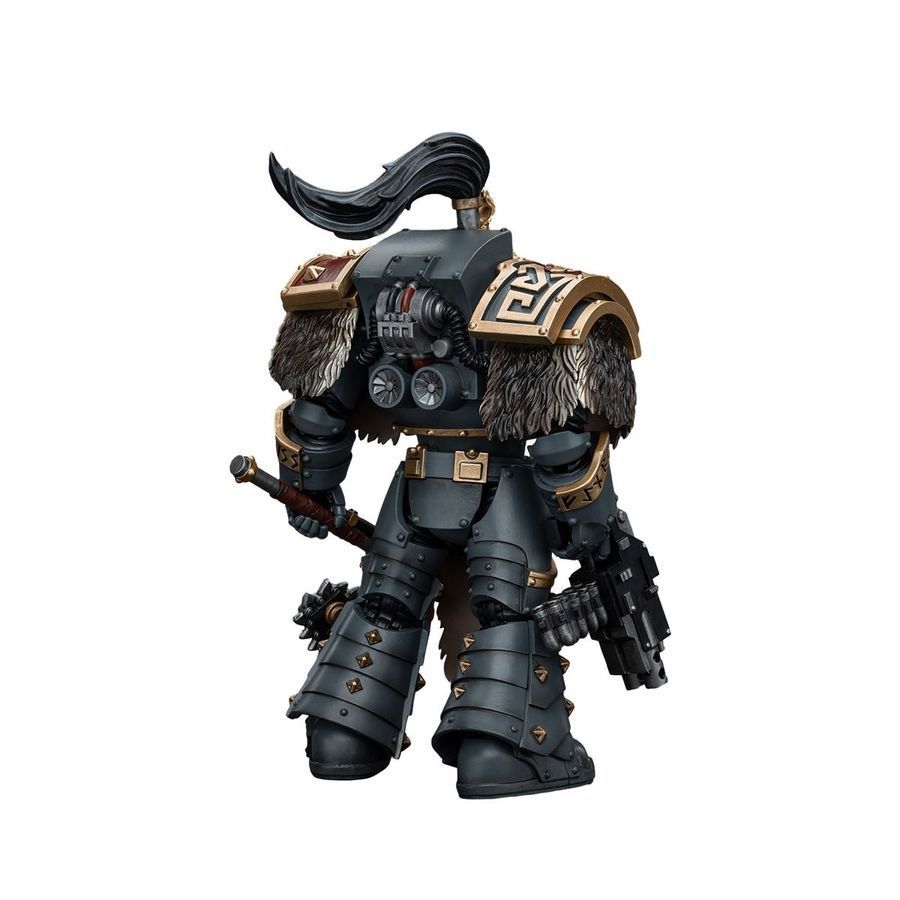 Фигурка из игры Warhammer 40k, Космические Волки Отряд Волчьей Стражи Варагир, JOYTOY, подвижная, 13,6 см (WHR 0123)