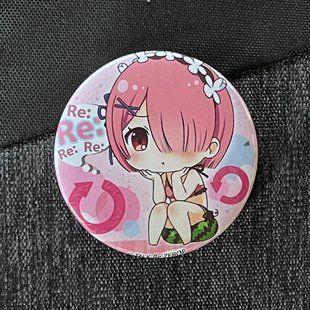 Значок аниме Жизнь с нуля Re:Zero, диаметр 58 мм (ZNRZR 0012)