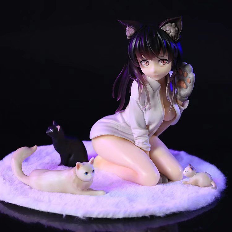 Аниме фигурка с кошачьими ушками Nekomusume Miya, Koyafu Catgirl Mia, Skytube, 14 см (NEKO 0008)