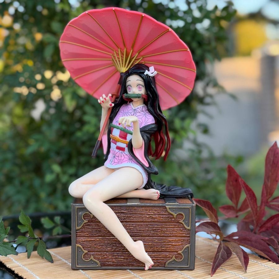 Аніме фігурка Demon Slayer Клинок розсікаючий демонів Kamado Nezuko, Незуко з парасолькою, 30 см (BDD 0092)