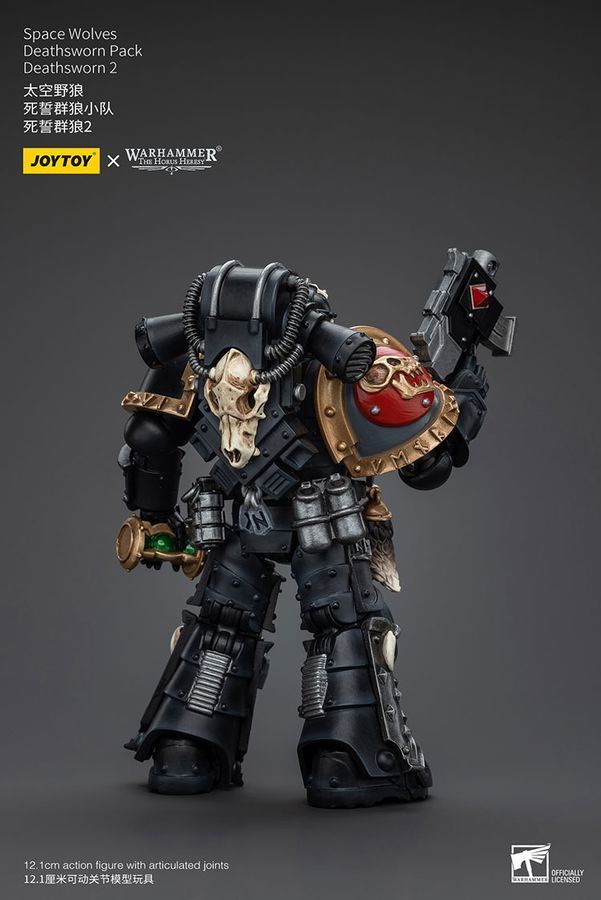 Фигурка из игры Warhammer 40k, Космические Волки отряд Присягнувшие Смерти, JOYTOY, подвижная, 12,1 см (WHR 0125)