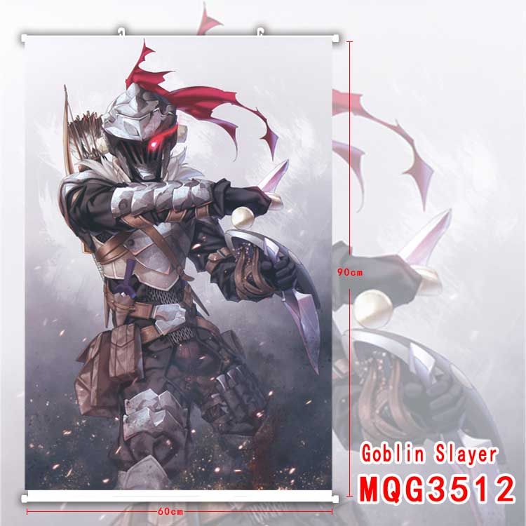 Гобелен аниме Убийца гоблинов Goblin Slayer, Оркболг Брадорез, 60х90 см (GABGD 0006)