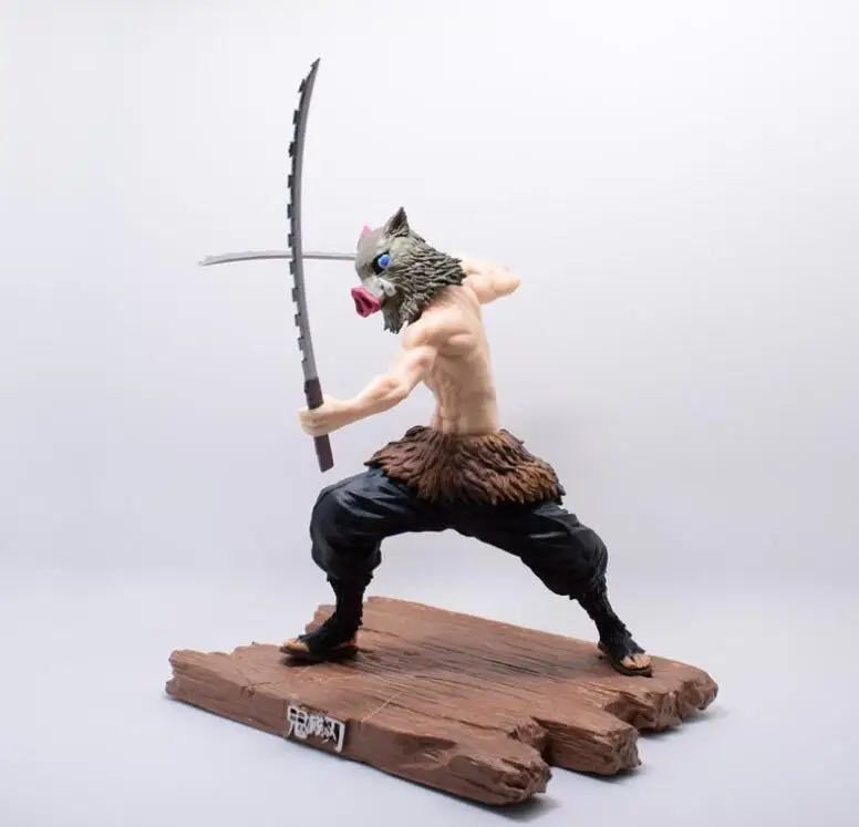 Аниме фигурка Demon Slayer Клинок рассекающий демонов Hashibira Inosuke, Иноске, 28 см (BDD 0040)