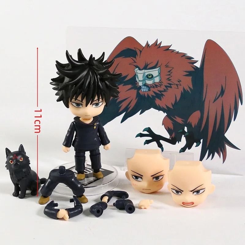 Аниме фигурка нендороид Магическая Битва Jujutsu Kaisen Мэгуми Фусигуро, Fushiguro Megumi, подвижная, 10 cм (JUK 0012)