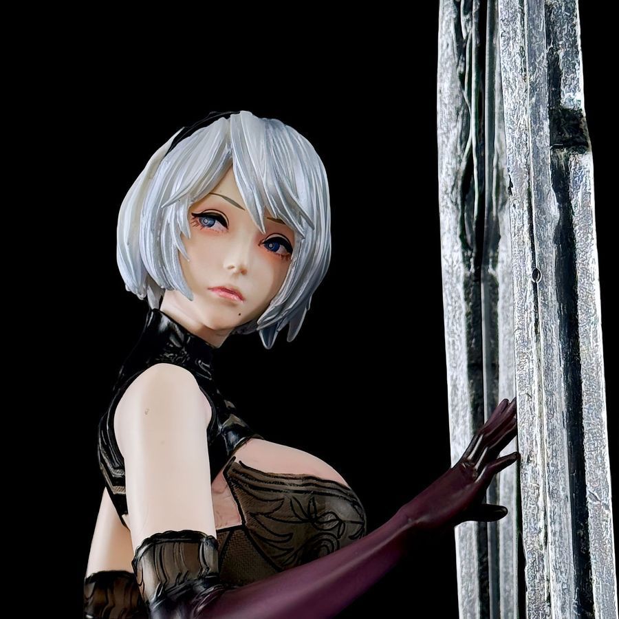 Аніме фігурка NieR: Automata Yorha No.2 Type B, Йорха ТуБі біля дзеркала, 63 см (NRA 0026)