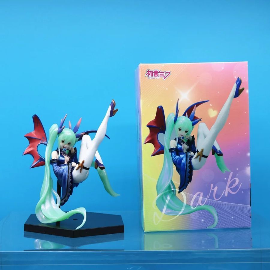Аниме фигурка Vocaloid Вокалоид Miku Hatsune Хацунэ Мику Dark Angel Темный ангел, 17 см (VOC 0038)