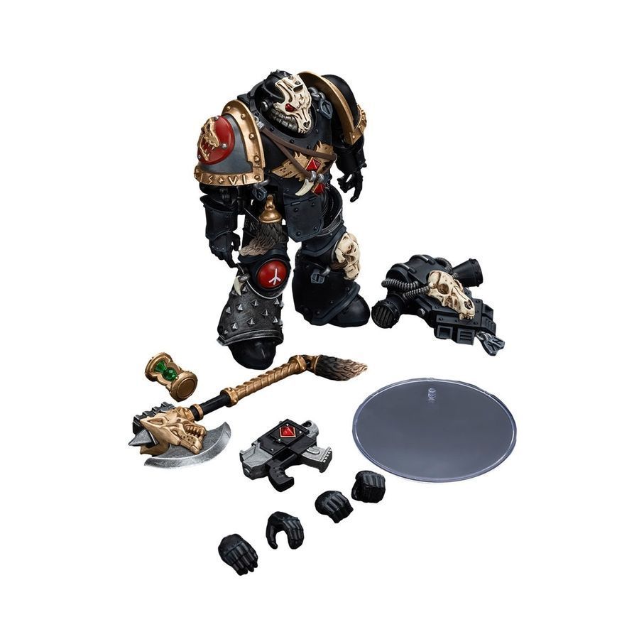 Фигурка из игры Warhammer 40k, Космические Волки отряд Присягнувшие Смерти, JOYTOY, подвижная, 12,1 см (WHR 0125)