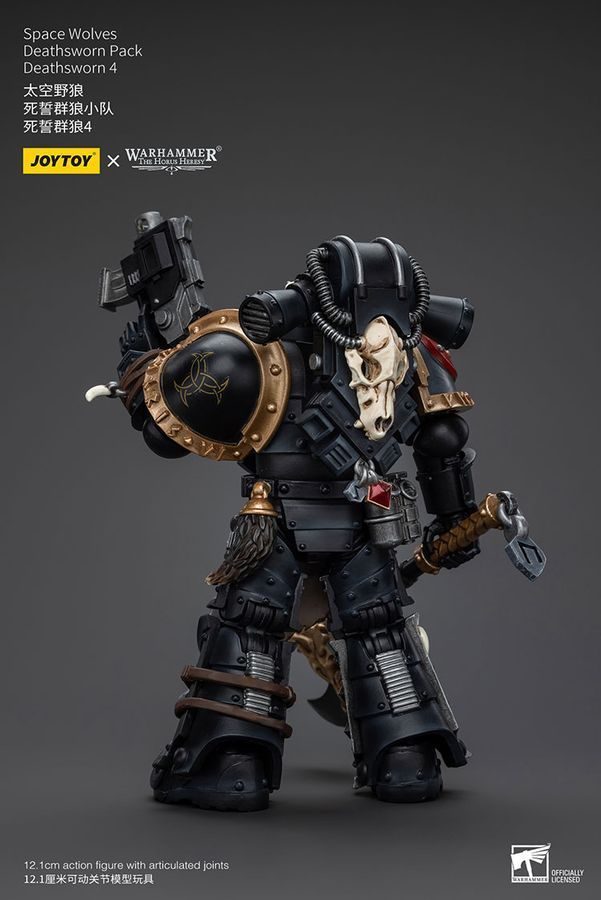Фигурка из игры Warhammer 40k, Космические Волки отряд Присягнувшие Смерти, JOYTOY, подвижная, 12,1 см (WHR 0126)