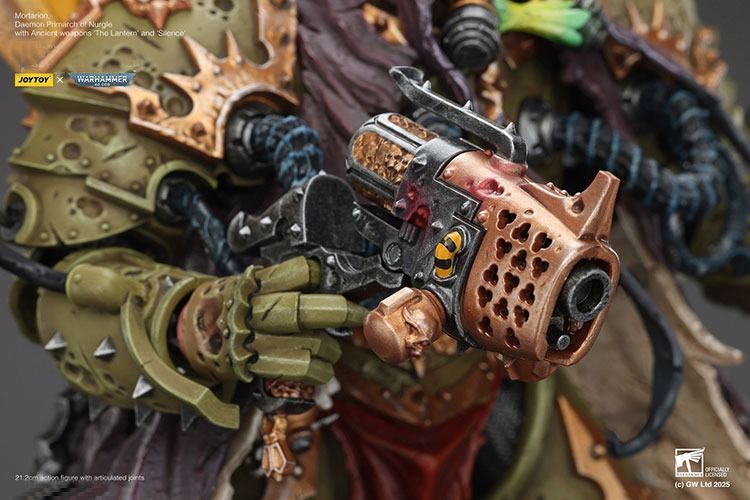 Фигурка из игры Warhammer 40k, Гвардия Смерти, Мортарион, демонический примарх Нургла, JOYTOY, подвижная, 21,2 см (WHR 0231)