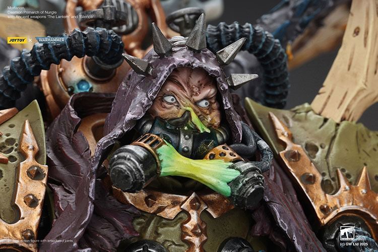 Фигурка из игры Warhammer 40k, Гвардия Смерти, Мортарион, демонический примарх Нургла, JOYTOY, подвижная, 21,2 см (WHR 0231)