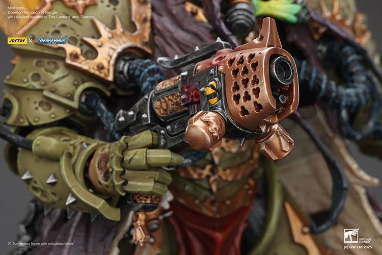 Фигурка из игры Warhammer 40k, Гвардия Смерти, Мортарион, демонический примарх Нургла, JOYTOY, подвижная, 21,2 см (WHR 0231)