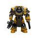 Фигурка из игры Warhammer 40k, Имперские Кулаки Сержант Легиона Катафрактии с Цепным кулаком, JOYTOY, подвижная, 13,6 см (WHR 0076)