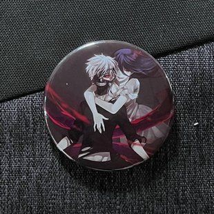 Значок аниме Токийский Гуль Tokyo Ghoul, диаметр 58 мм (ZNTG 0006)