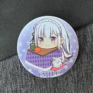 Значок аниме Жизнь с нуля Re:Zero, диаметр 58 мм (ZNRZR 0015)