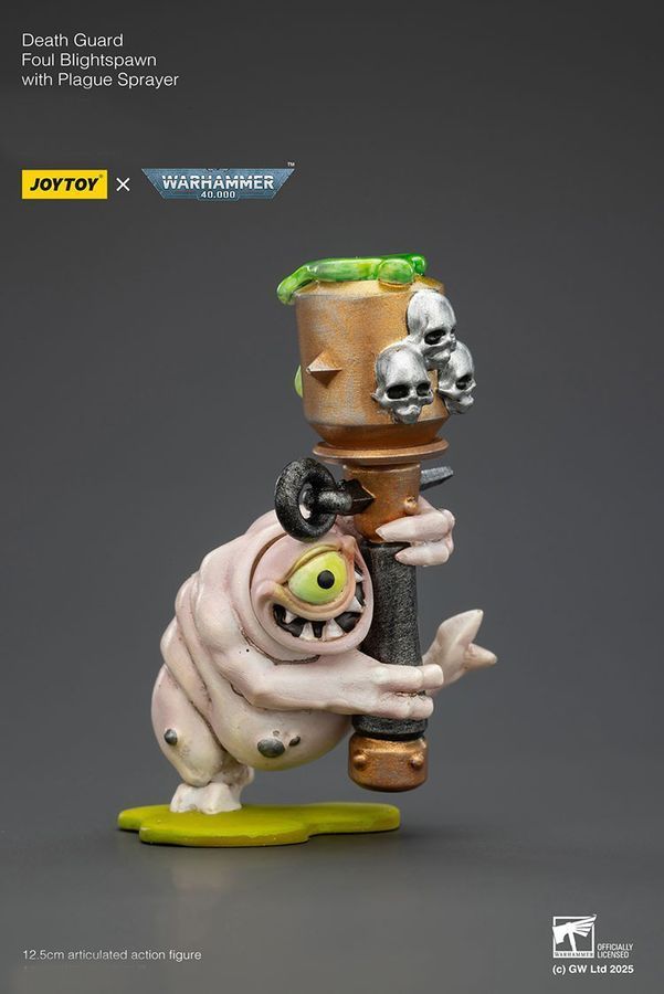 Фигурка из игры Warhammer 40k, Гвардия Смерти, Мерзкие порождения с чумным распылителем, JOYTOY, подвижная, 12,5 см (WHR 0232)