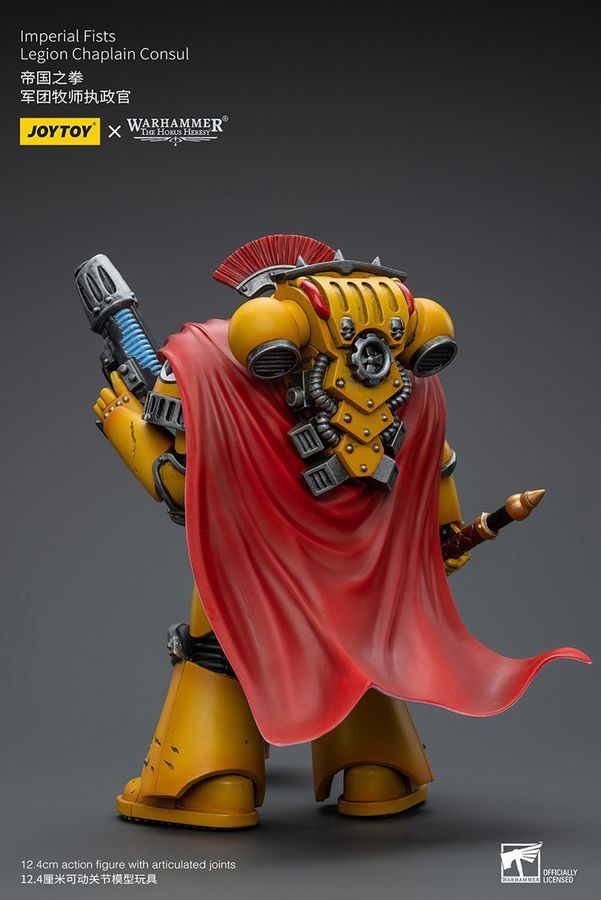 Фигурка из игры Warhammer 40k, Капеллан-Консул Легиона Имперских Кулаков, JOYTOY, подвижная, 12,4 см (WHR 0077)