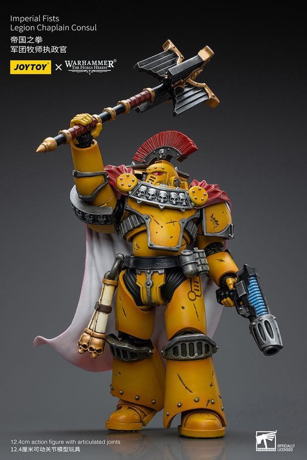 Фигурка из игры Warhammer 40k, Капеллан-Консул Легиона Имперских Кулаков, JOYTOY, подвижная, 12,4 см (WHR 0077)