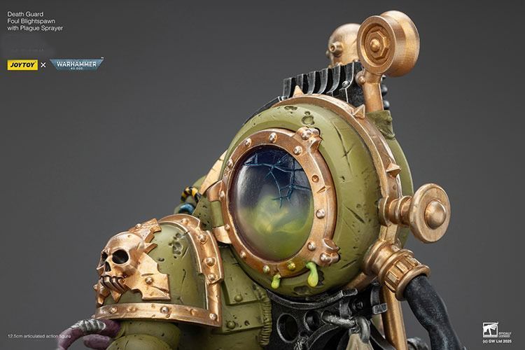 Фигурка из игры Warhammer 40k, Гвардия Смерти, Мерзкие порождения с чумным распылителем, JOYTOY, подвижная, 12,5 см (WHR 0232)
