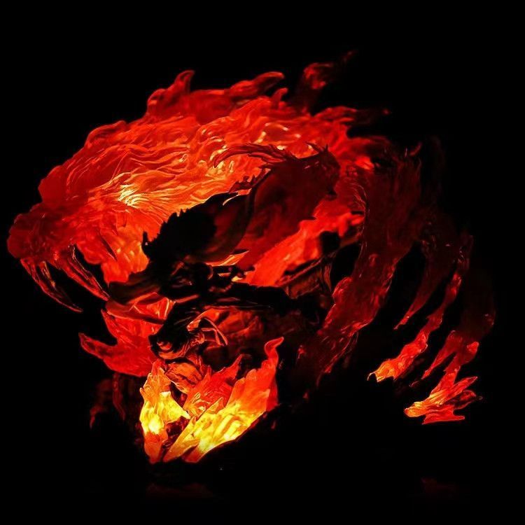 Аніме фігурка Клинок розсікаючий демонів Demon Slayer Rengoku Kyoujurou Ренгоку Кьодзюро, з підсвічуванням, 27 см (BDD 0099)