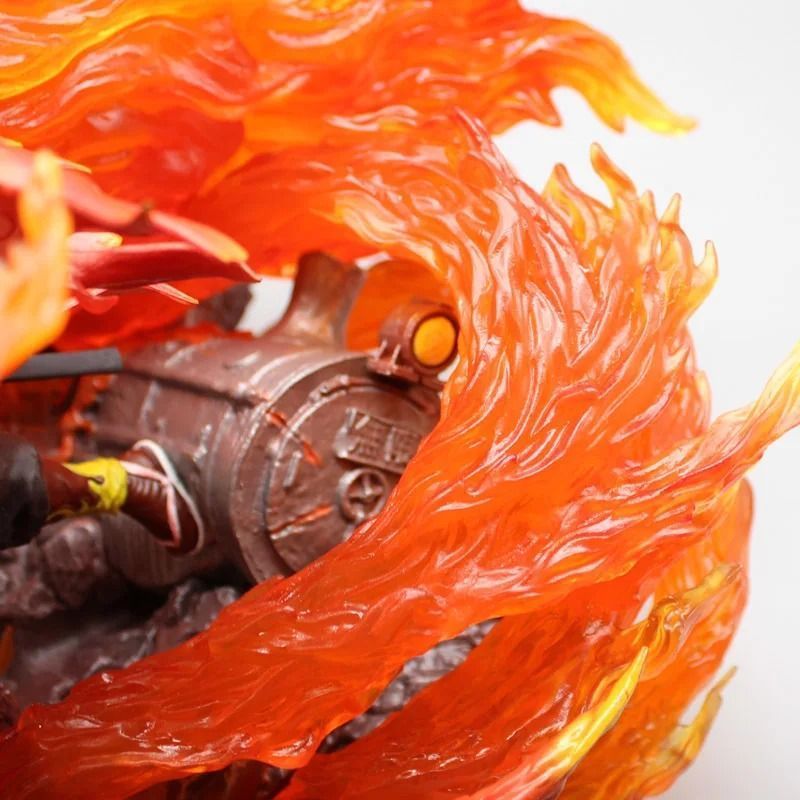 Аніме фігурка Клинок розсікаючий демонів Demon Slayer Rengoku Kyoujurou Ренгоку Кьодзюро, з підсвічуванням, 27 см (BDD 0099)