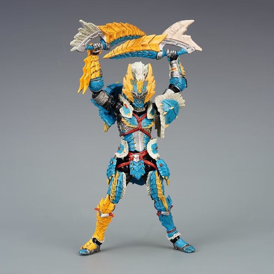 Подвижная фигурка Monster Hunter, Охотник на чудовищ, Zinogre Armor, 17 см (MHW 0012)