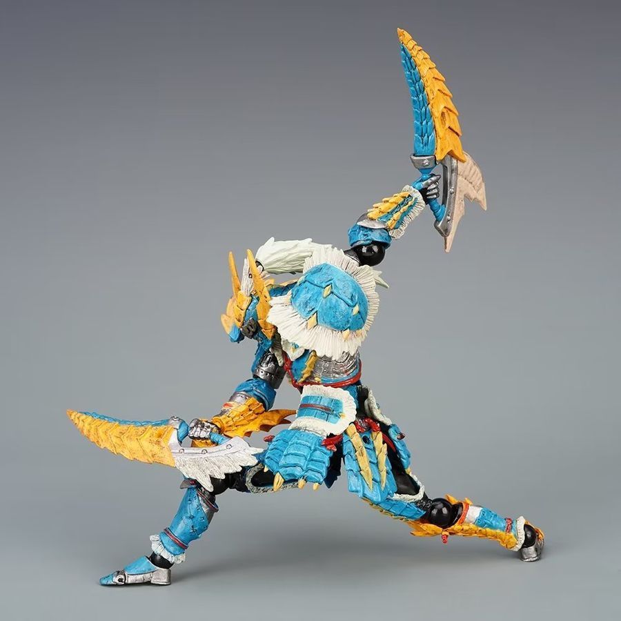 Подвижная фигурка Monster Hunter, Охотник на чудовищ, Zinogre Armor, 17 см (MHW 0012)