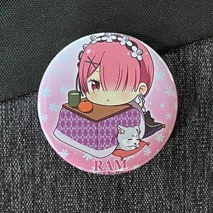 Значок аниме Жизнь с нуля Re:Zero, диаметр 58 мм (ZNRZR 0016)