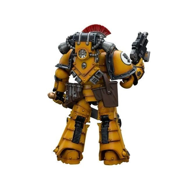 Фигурка из игры Warhammer 40k, Имперские Кулаки, Сержант с силовым мечом, JOYTOY, подвижная, 12 см (WHR 0078)