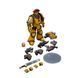 Фигурка из игры Warhammer 40k, Имперские Кулаки, Сержант с силовым мечом, JOYTOY, подвижная, 12 см (WHR 0078)