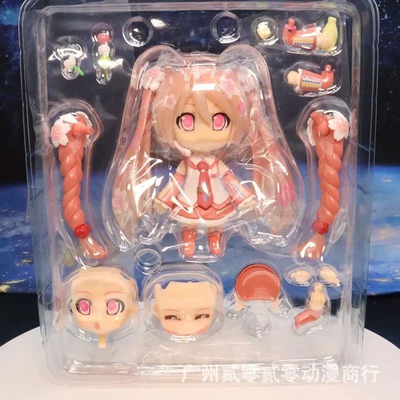 Аниме фигурка нендороид Vocaloid Вокалоид Miku Hatsune Хацунэ Мику 500, подвижная, 10 см (VOC 0048)