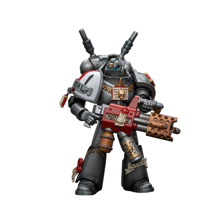 Фігурка з гри Warhammer 40k, Ударний загін, Сірий Лицарі Перехоплювач зі сміттєспалювачем, JOYTOY, рухома, 12 см (WHR 0128)
