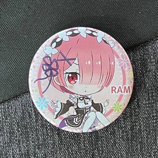 Значок аниме Жизнь с нуля Re:Zero, диаметр 58 мм (ZNRZR 0017)