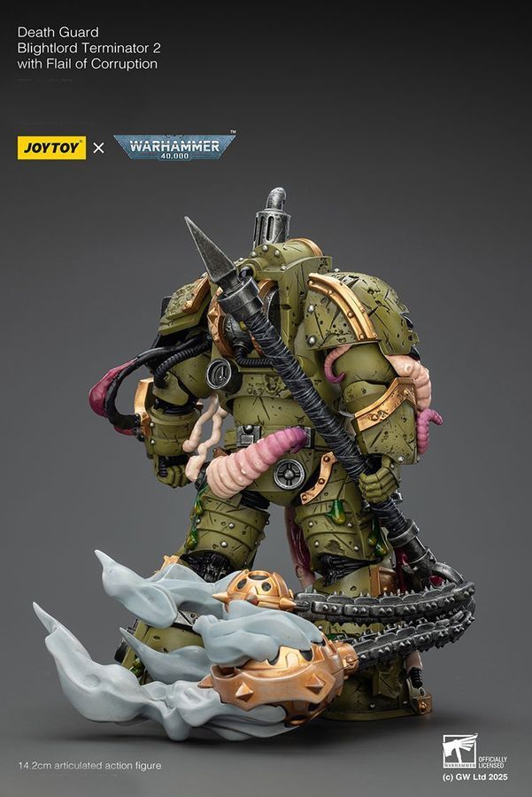 Фигурка из игры Warhammer 40k, Гвардия Смерти, Терминатор Повелителей Чумы, JOYTOY, подвижная, 14,2 см (WHR 0234)