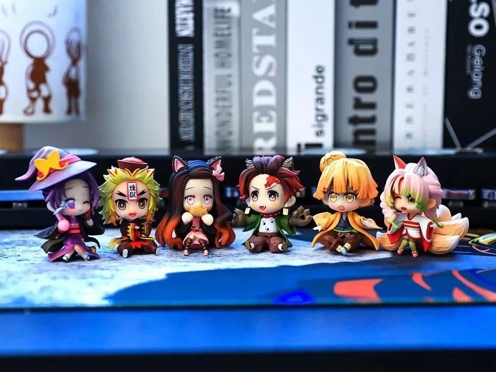 Аніме фігурка Клинок розсікаючий демонів Den Slayer Rengoku Kyoujurou Ренгоку Кёдзюро, 7 см (BDD 0132)